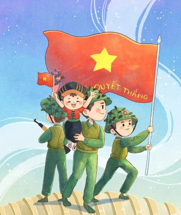 Bộ ảnh sống động về quân đội Chibi