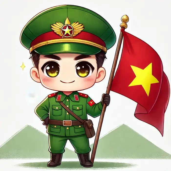 Gửi tình yêu qua tình yêu của người lính Chibi