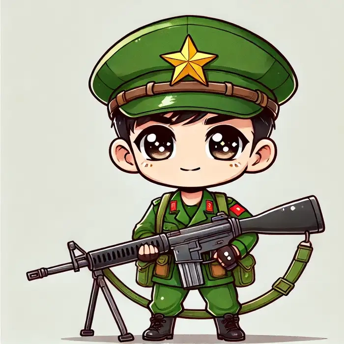 Bộ sưu tập hài hước của quân đội Chibi
