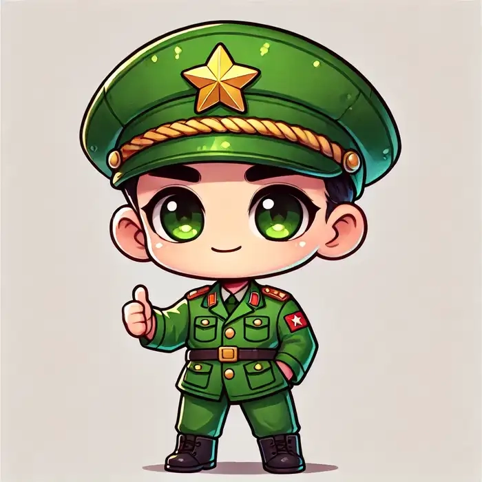 Bộ sưu tập hình ảnh chibi quân đội