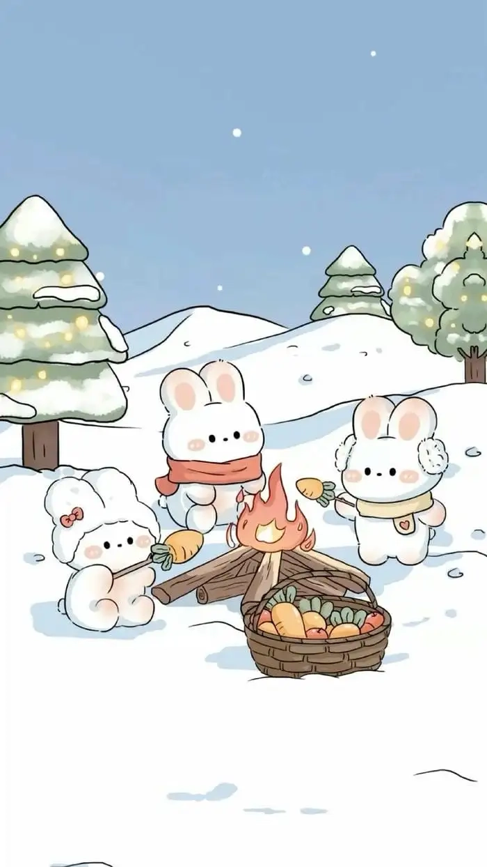 Ngưỡng mộ hình ảnh của con thỏ Chibi dễ thương