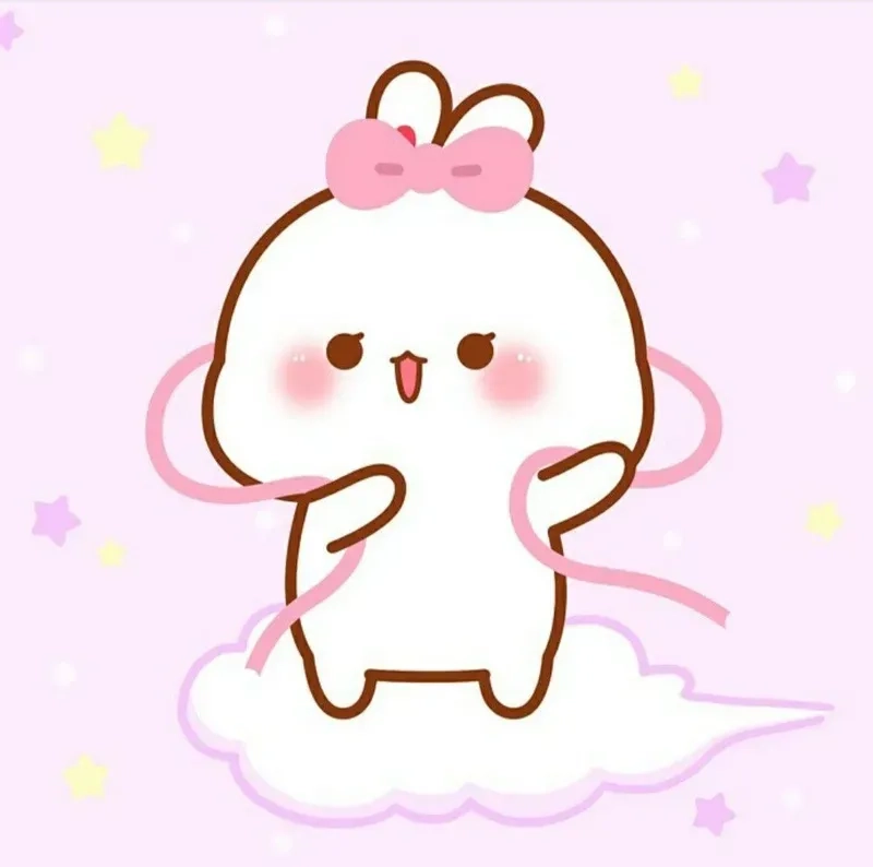Hãy xem con thỏ với cà rốt dễ thương với chibi