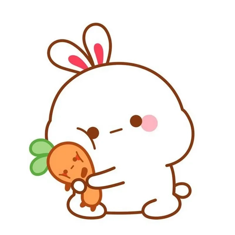 Ngưỡng mộ con thỏ Chibi vui nhộn