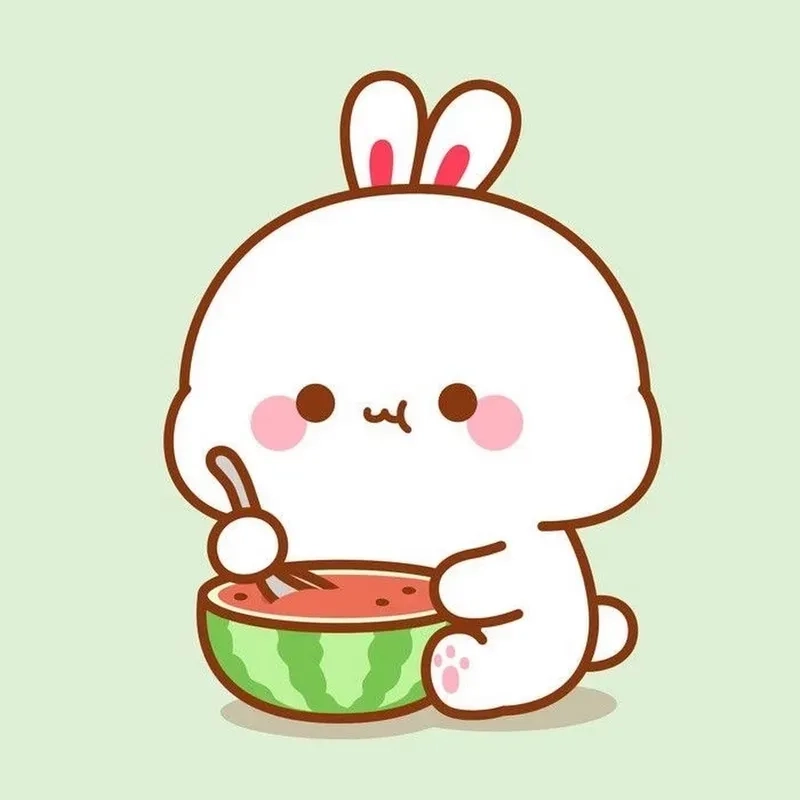 Thưởng thức một bộ thỏ hoạt hình dễ thương