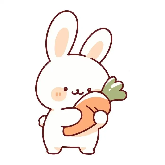 Bộ sưu tập dễ thương của những con thỏ hoạt hình dễ thương