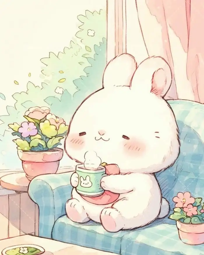 Xem hình ảnh của con thỏ dễ thương Chibi