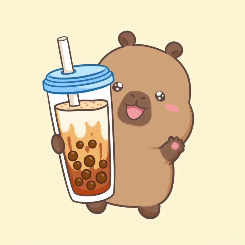 Tải xuống chibi dễ thương capybara hình nền chibi dễ thương