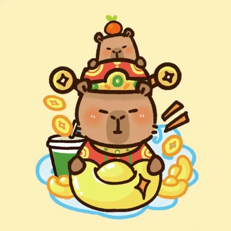 Giải trí với Capybara Meme Chibi vui vẻ