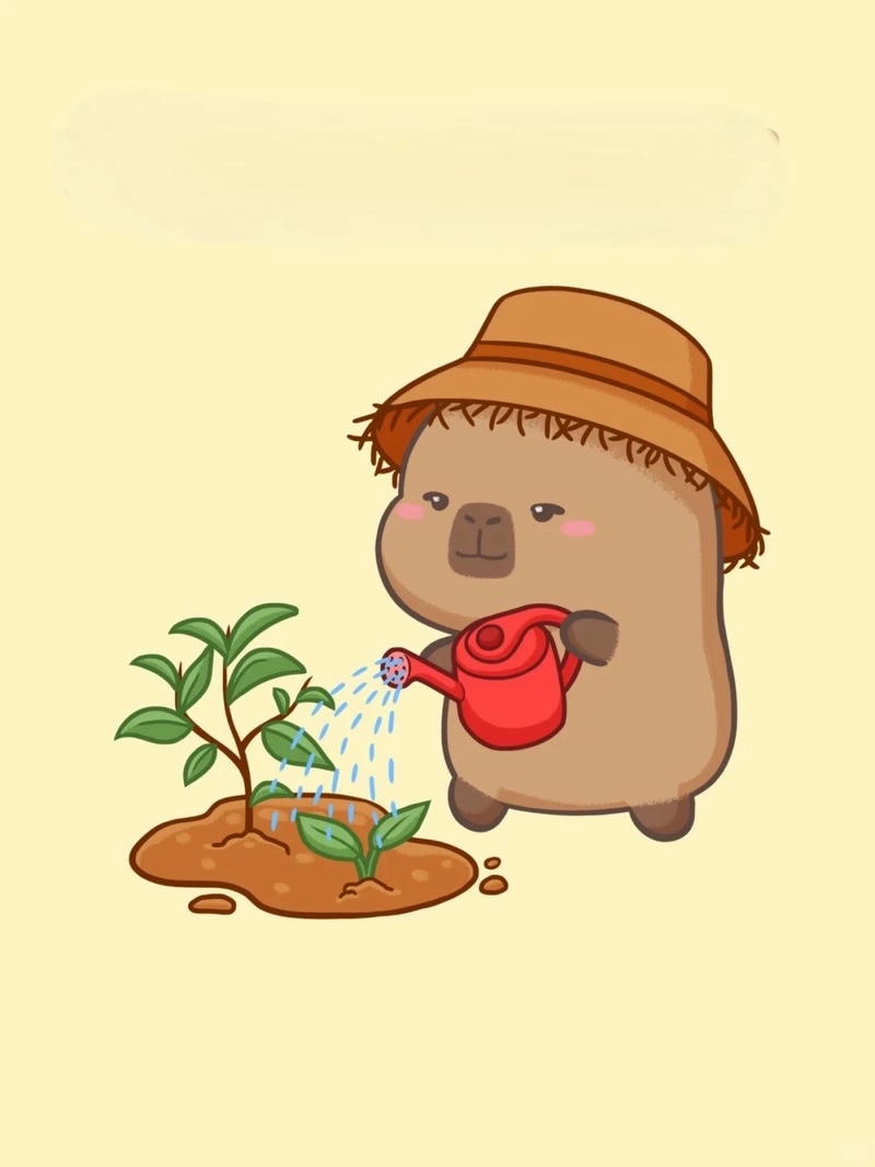 Khám phá chibi dễ thương bản vẽ capybara dễ thương chibi