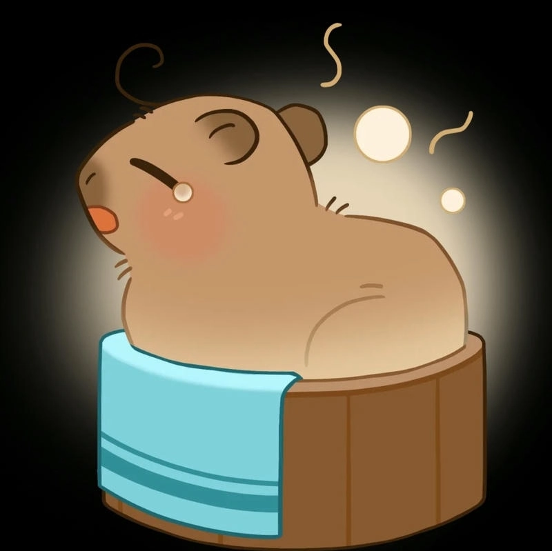 Riêng biệt chibi capybara dễ thương chibi