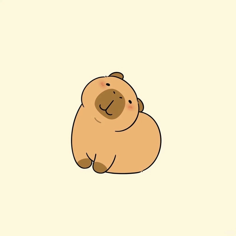 Tìm capybara dễ thương chibi