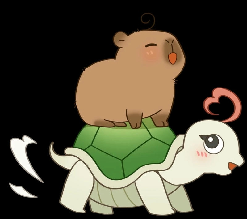 Tải xuống hình nền máy tính Chibi dễ thương Capybara ngay bây giờ