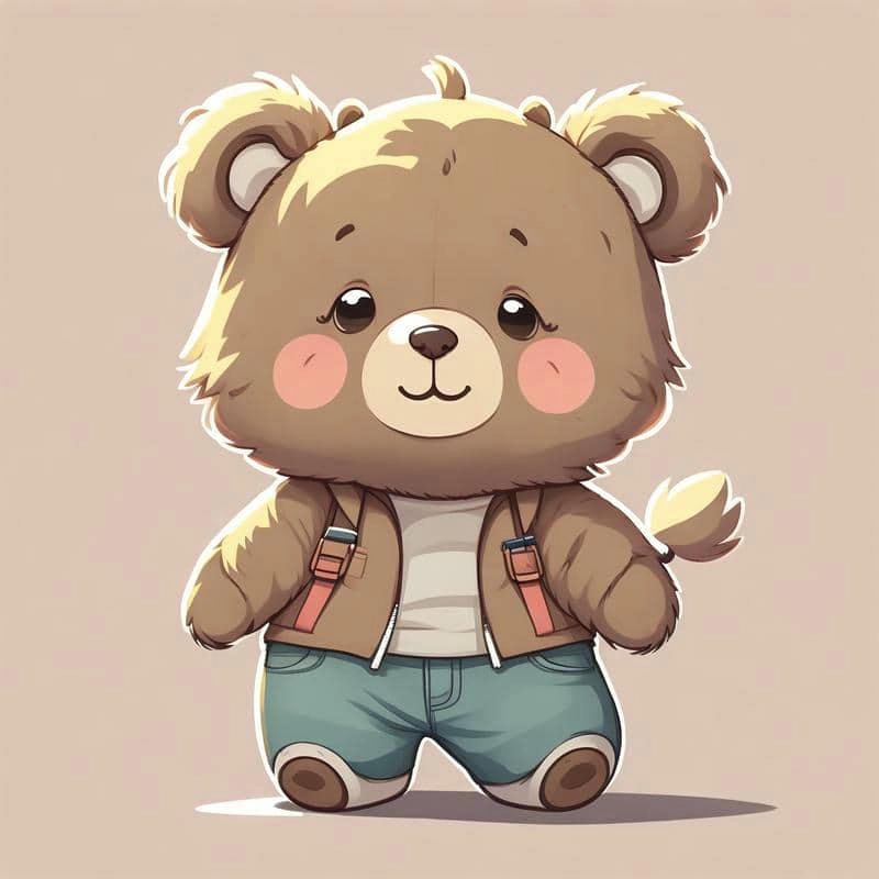 Đừng bỏ lỡ bức ảnh của con gấu dễ thương Chibi