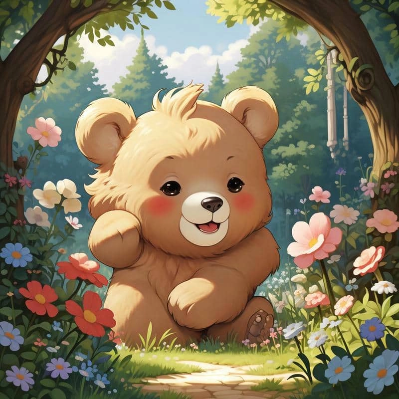 Khám phá bức ảnh của chibi gấu