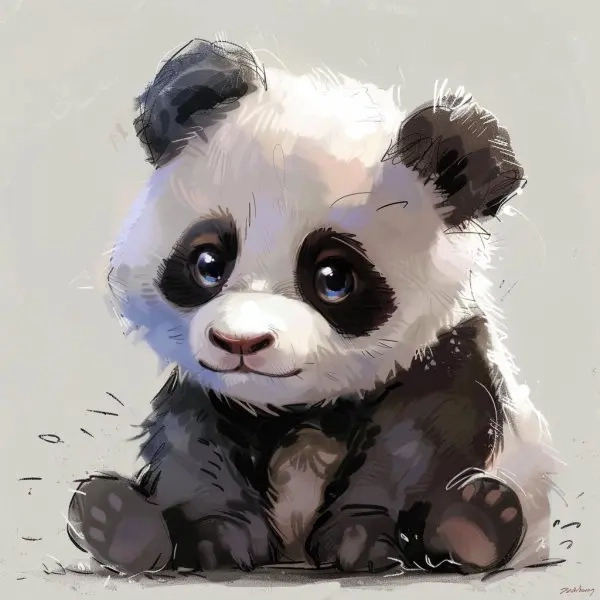 Đáng yêu nổi bật Chibi Avatar Panda dễ thương