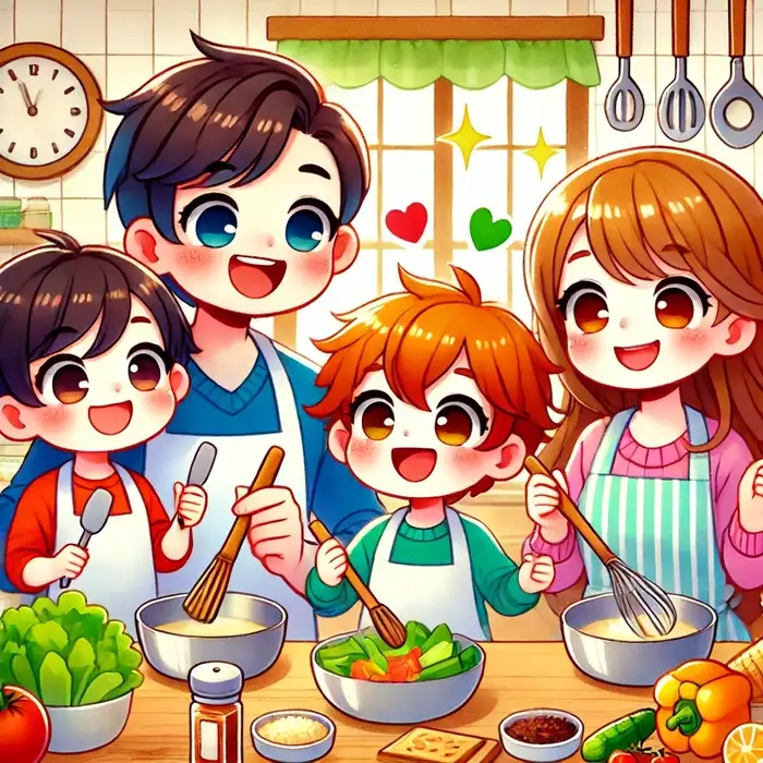 Happy Sweet Family Chibi Happy Family Chibi