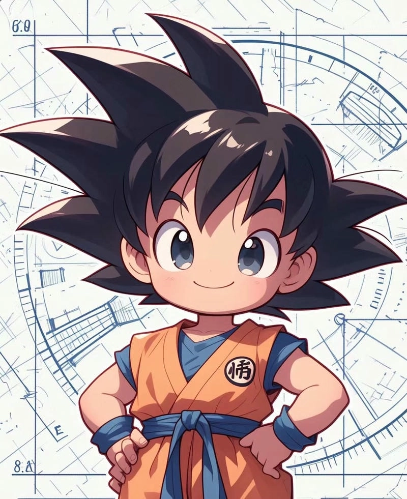 Tìm bức ảnh dễ thương của Dragon Ball Z Goku Chibi