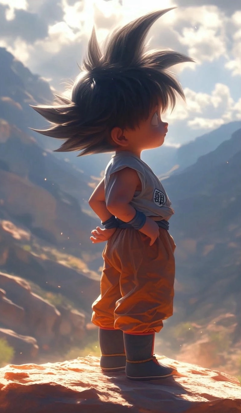 Xem bức ảnh dễ thương Goku Chibi dễ thương