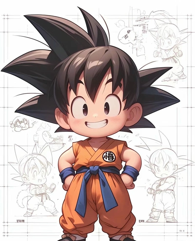 Tìm kiếm những bức ảnh siêu tuyệt vời Goku Chibi