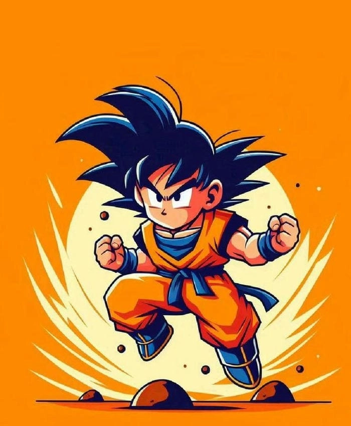 Xem bức ảnh Kawaii dễ thương Goku Chibi Kawaii