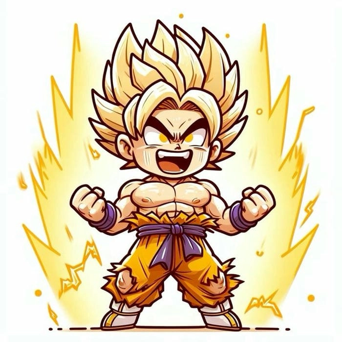 Tìm ảnh pixel siêu đẹp Goku Chibi Pixel Art