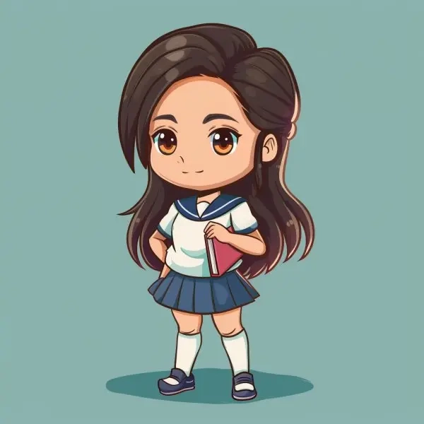 Khám phá các tính năng dễ thương trong ảnh sinh viên Chibi