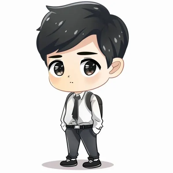 Cười với một bức ảnh chibi dễ thương