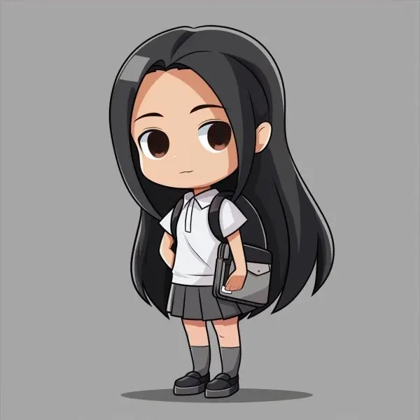 Tác phẩm nghệ thuật với sinh viên Chibi