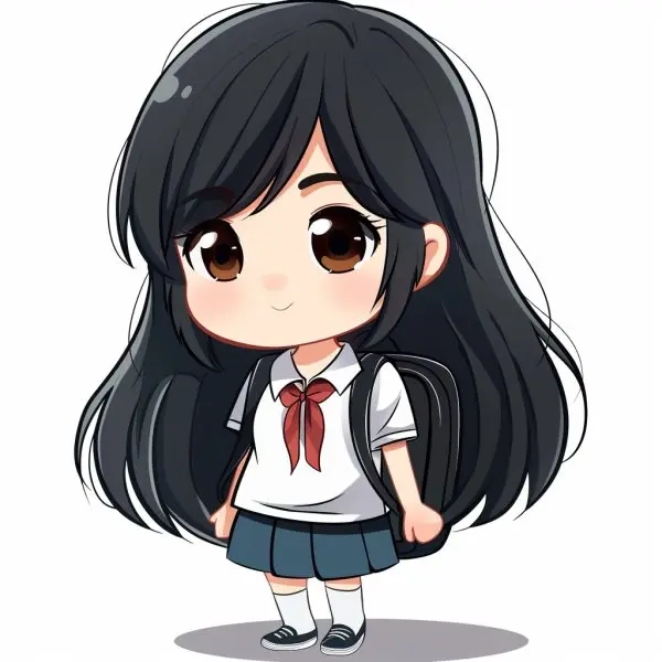 Tác phẩm nghệ thuật với sinh viên Chibi