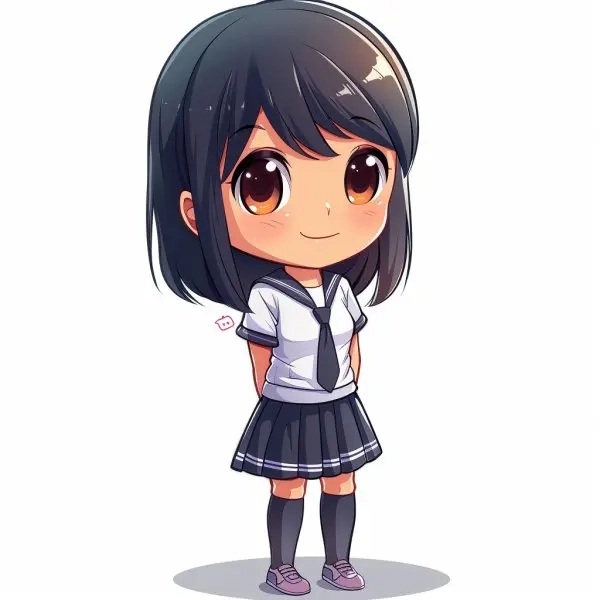 Tranh lấy cảm hứng từ Chibi đang học