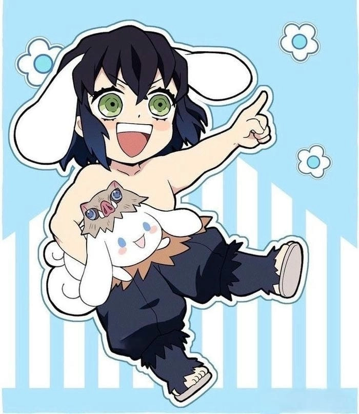 Ngưỡng mộ inosuke x aoi chibi vô cùng dễ thương