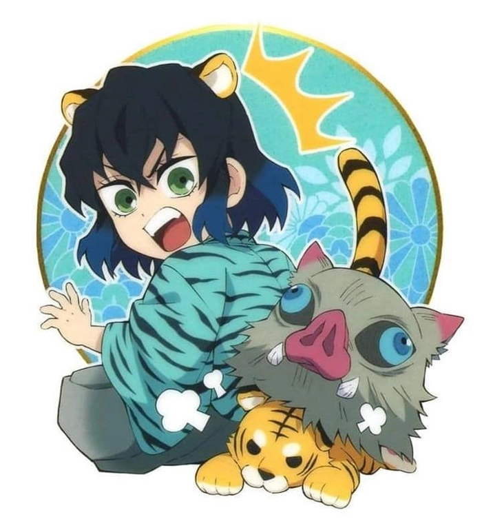 Bộ ảnh của Demon Slayer Inosuke Chibi