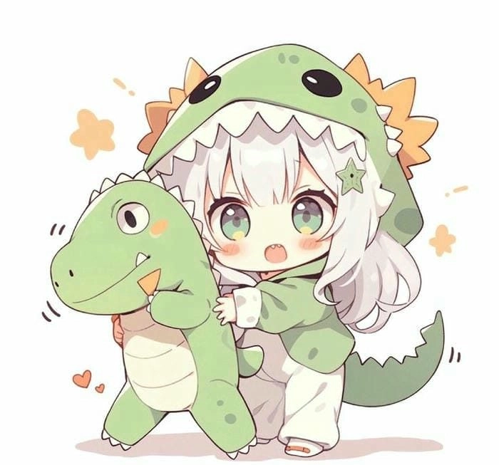 Bộ khủng long chibi siêu hài hước
