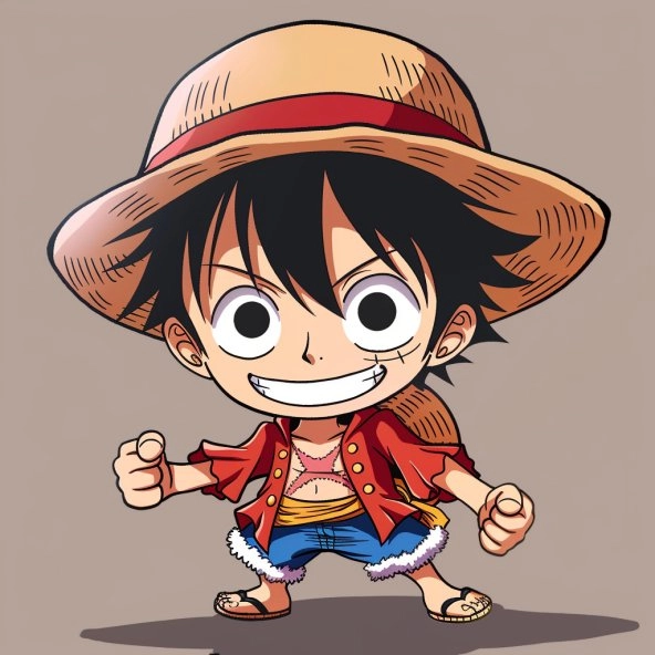 Bộ sưu tập ảnh chất lượng cao Luffy Chibi