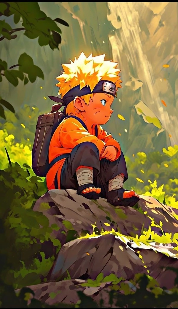 Trang trí máy bằng hình nền Naruti Chibi