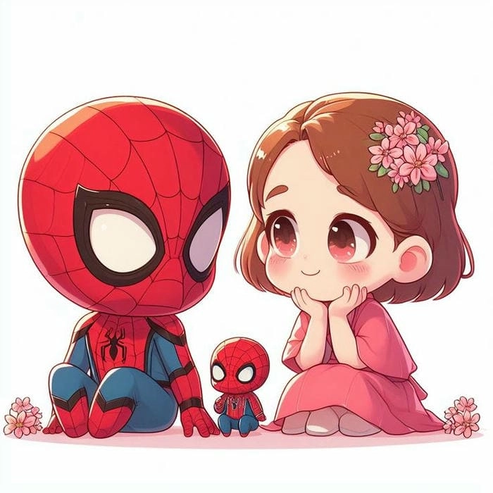 Lựa chọn ảnh rất đẹp Chibi Spiderman