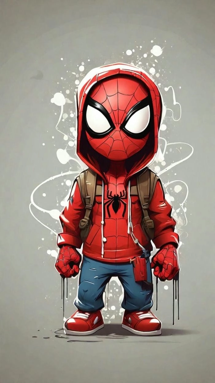 Tham khảo ảnh Spider Man Chibi.