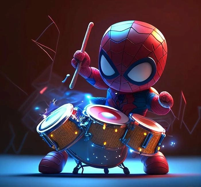 Ngưỡng mộ người đàn ông nhện Chibi