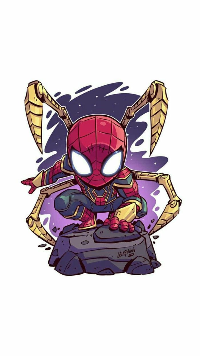 Vẽ đơn giản Chibi Spider Man vẽ dễ dàng