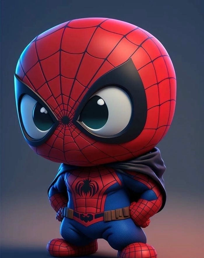 Bộ đôi đáng yêu Chibi Spiderman và Spider Gwen