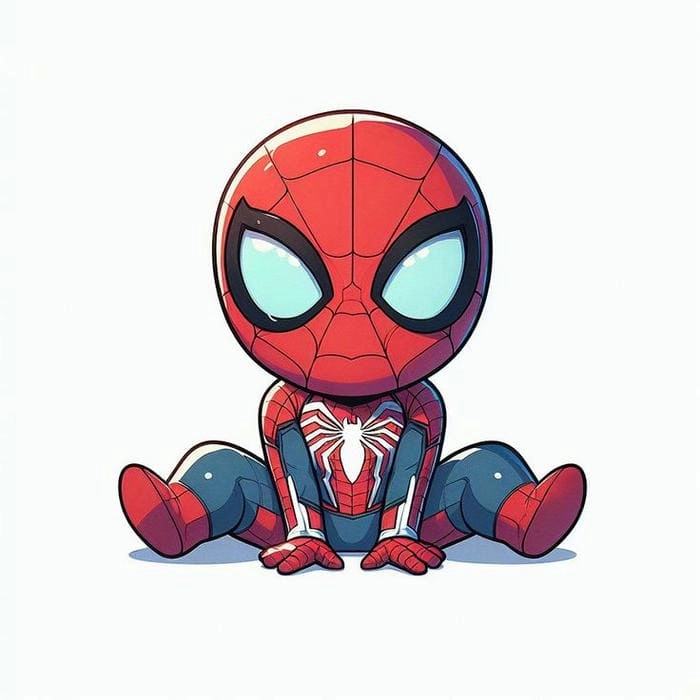 Bộ cực kỳ của Spider Man Chibi