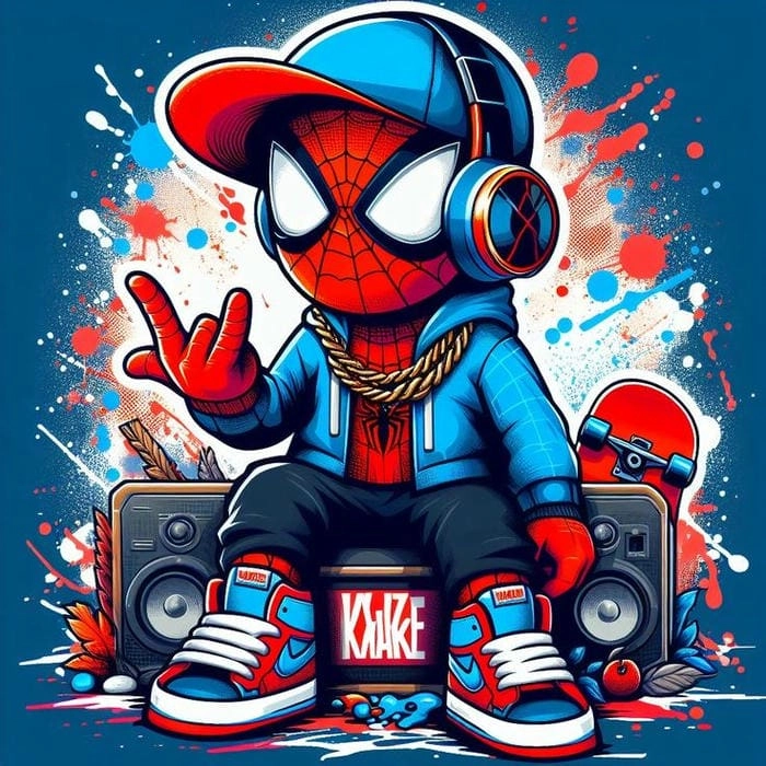 Ngưỡng mộ bản vẽ Chibi của Spider Man