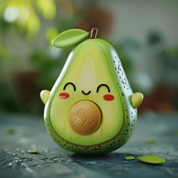 Hình ảnh vui nhộn của Chibi Bơ dễ thương