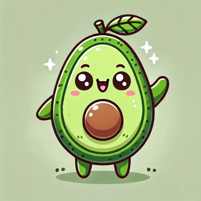 Hình ảnh thú vị của trái cây chibi