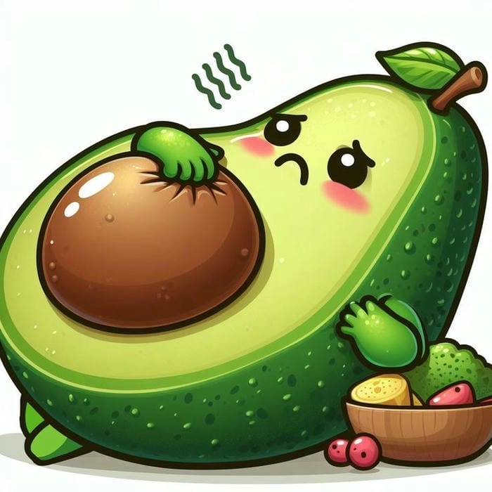 Hình ảnh đáng yêu của Chibi bơ
